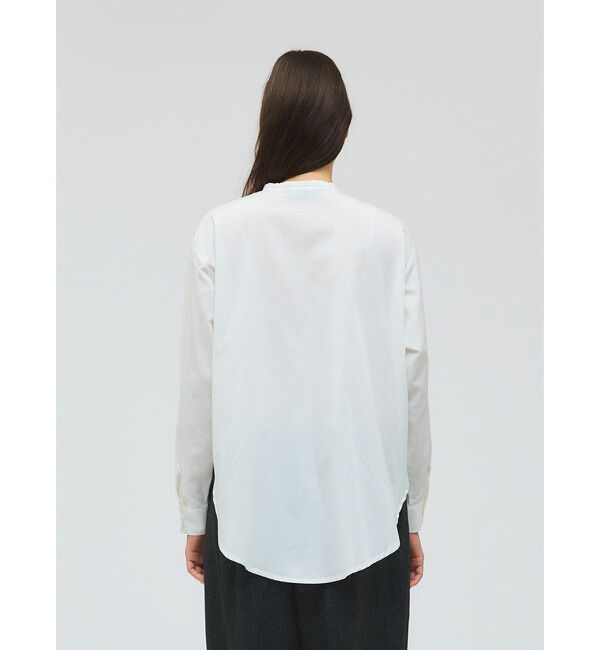 mizuiro ind「mizuiro ind リボンタイロングシャツ」|シャツ・ブラウス|