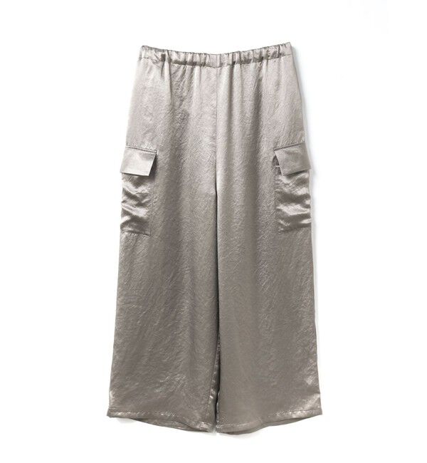 mizuiro ind「mizuiro ind サテンカーゴパンツ」|その他|ベージュ