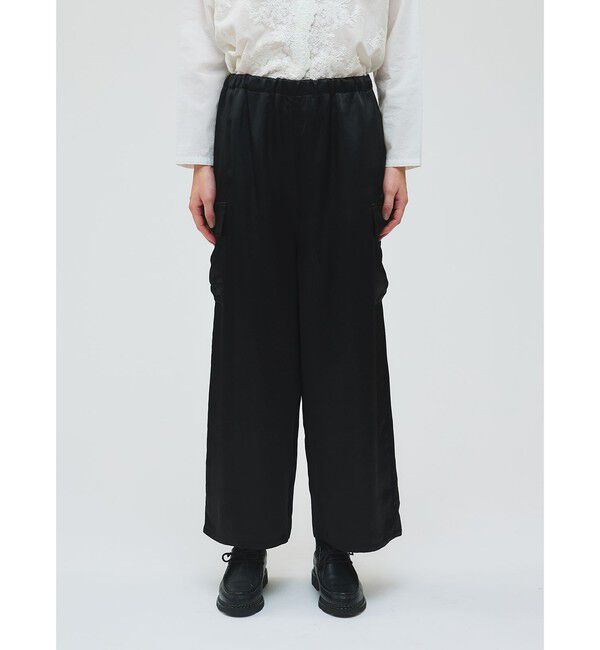 mizuiro ind「mizuiro ind サテンカーゴパンツ」|その他|