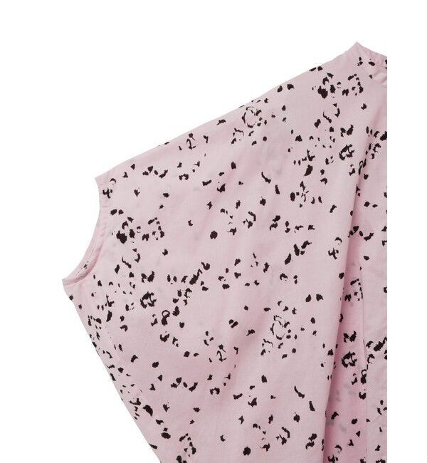 mizuiro ind「mizuiro ind プリントスタンドカラーコクーンシャツ」|シャツ・ブラウス|