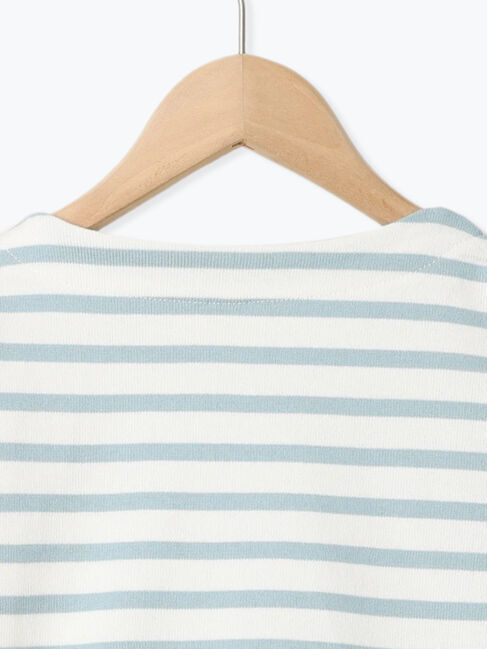 Samansa Mos2 Lagom「ハリネズミ刺繍ボーダーカットソー」|Tシャツ・カットソー|