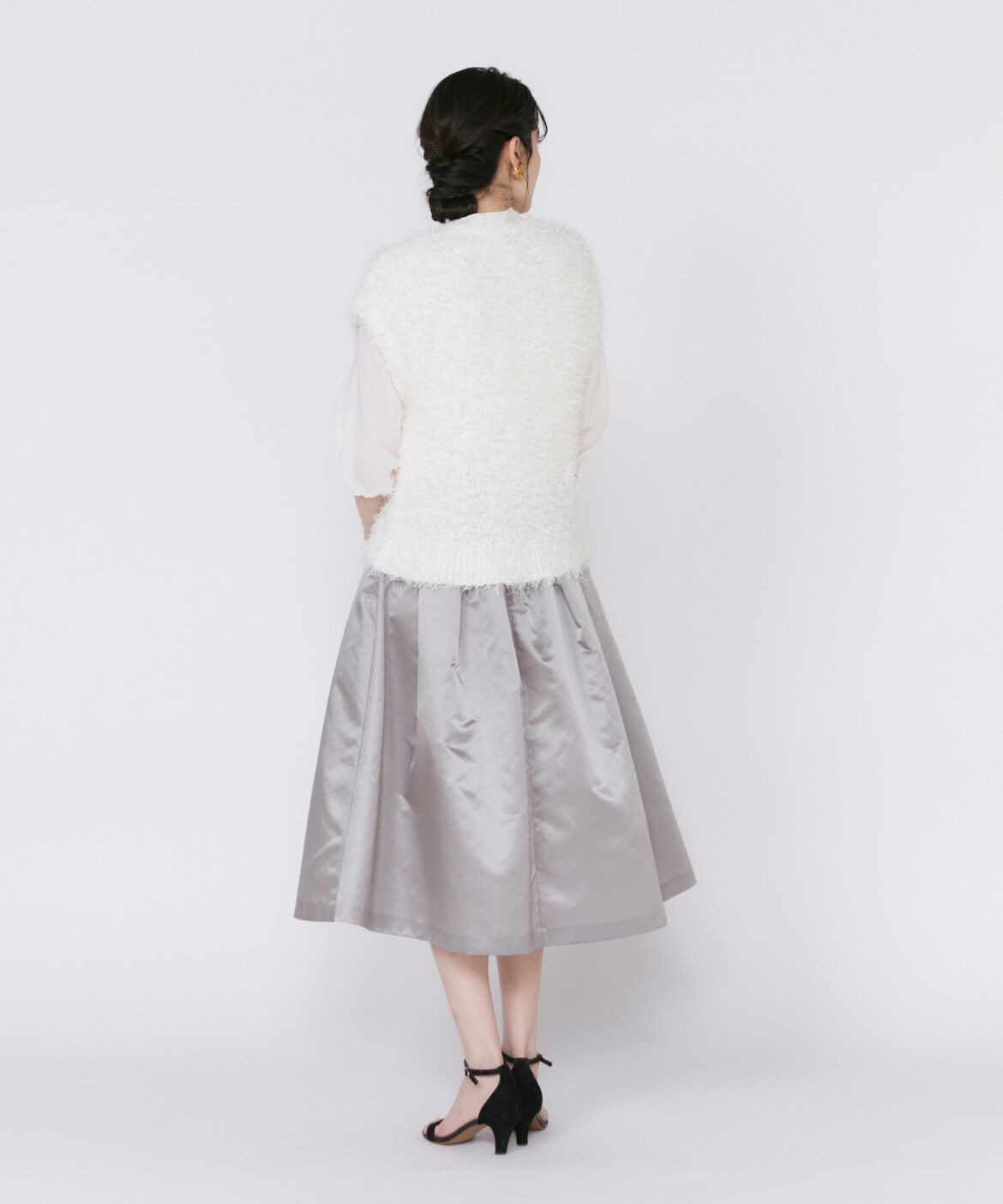 Maglie le cassetto「ランダムタックボリュームスカート《LIMONTA EAST》」|フレア|