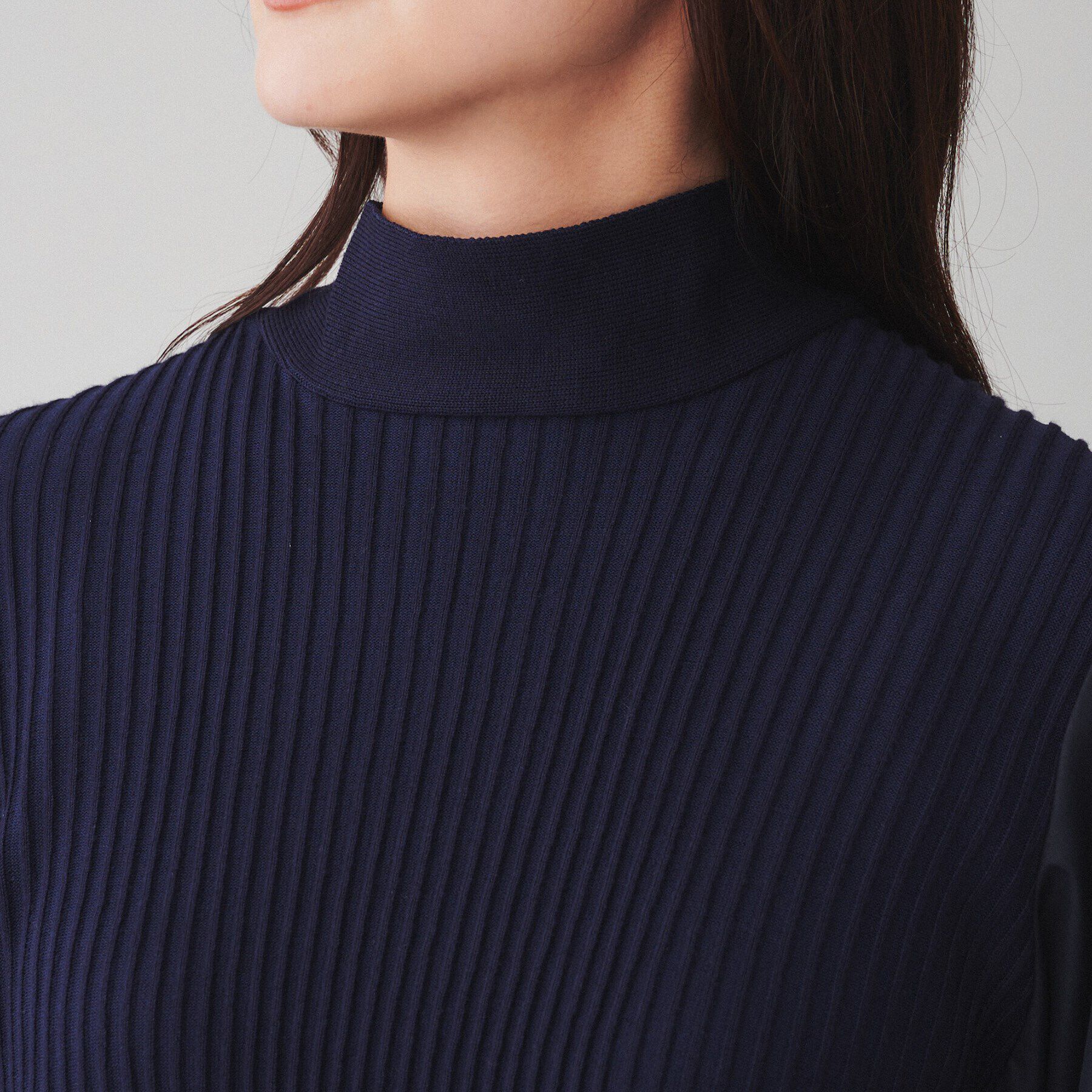 UNTITLED「【TORRAZZO DONNA】ニット&times;ブロードクロスハイブリッドブラウス」|シャツ・ブラウス|