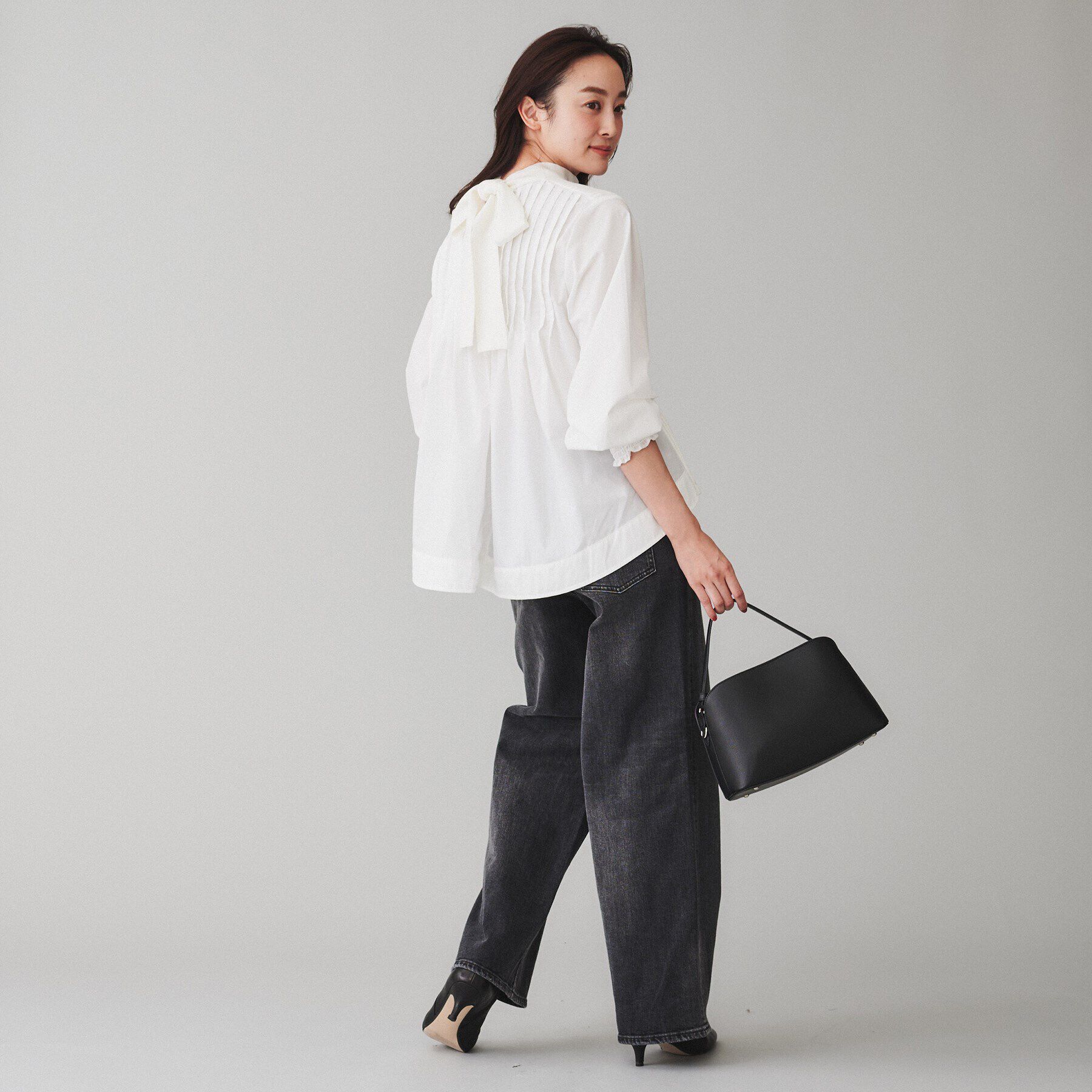 UNTITLED「【TORRAZZO DONNA】ニット&times;ブロードクロスハイブリッドブラウス」|シャツ・ブラウス|