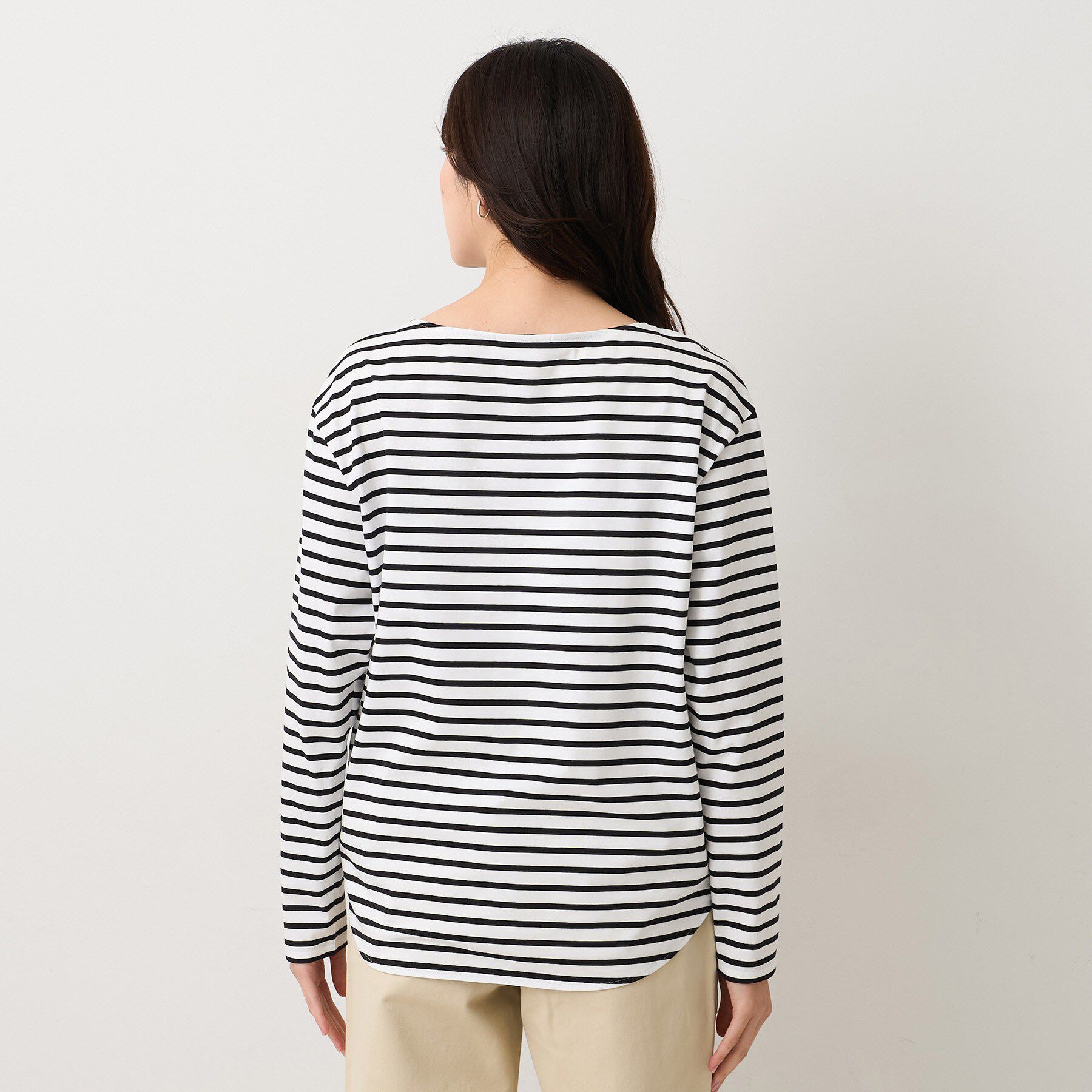 UNTITLED「【洗える/ロンTシャツ】ラウンドテールジャージプルオーバー」|Tシャツ・カットソー|