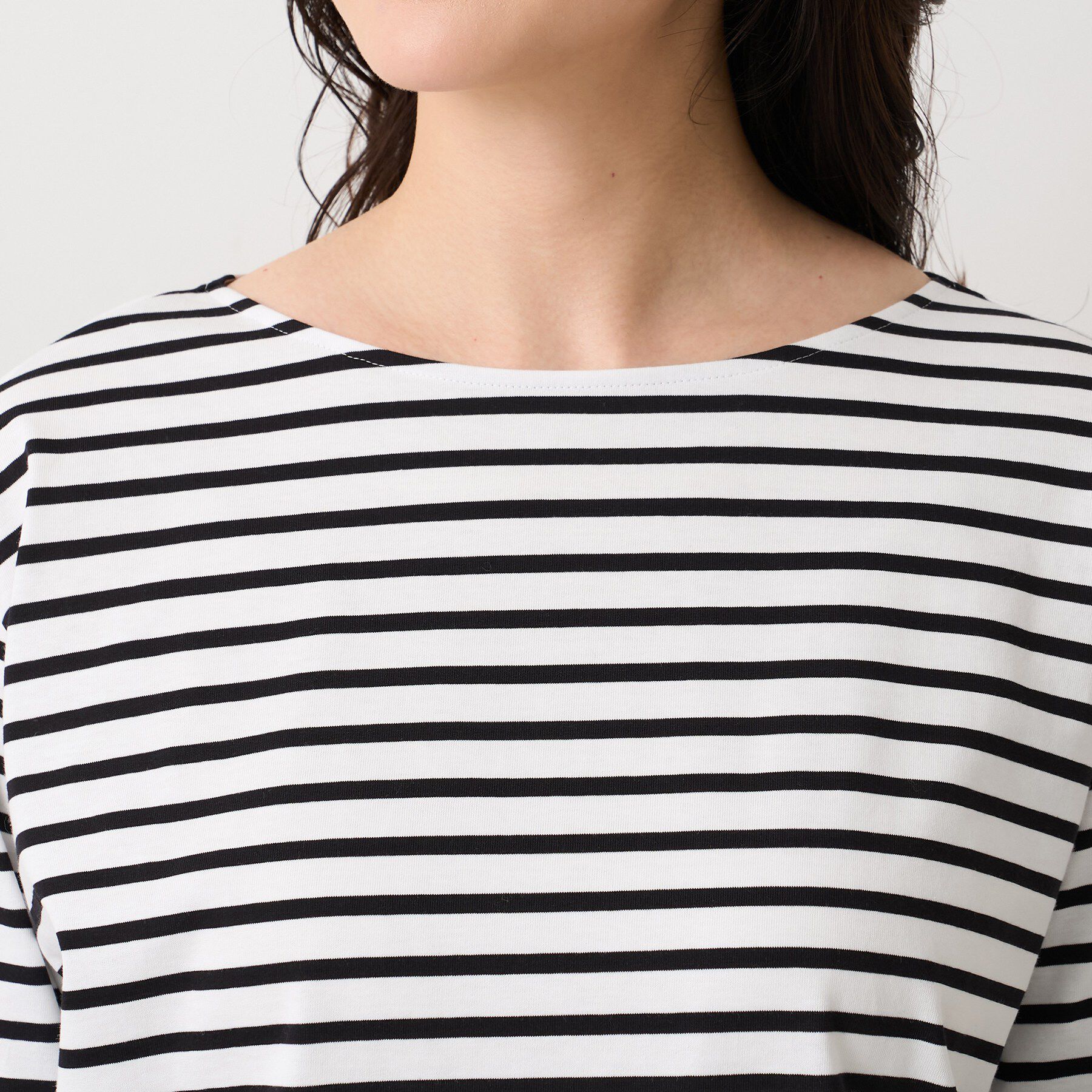 UNTITLED「【洗える/ロンTシャツ】ラウンドテールジャージプルオーバー」|Tシャツ・カットソー|