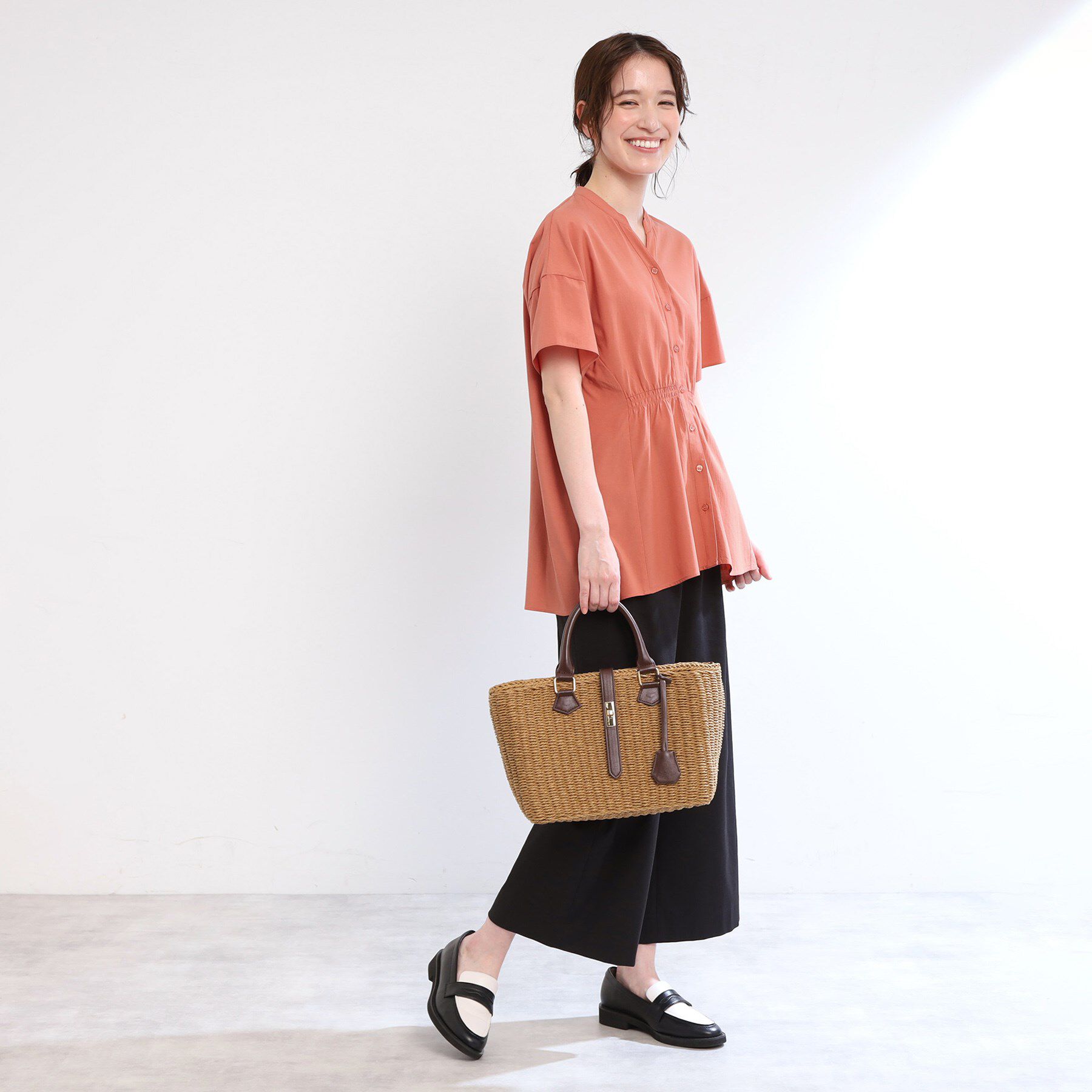 Reflect「【手洗い可】スキッパーブラウス」|シャツ・ブラウス|