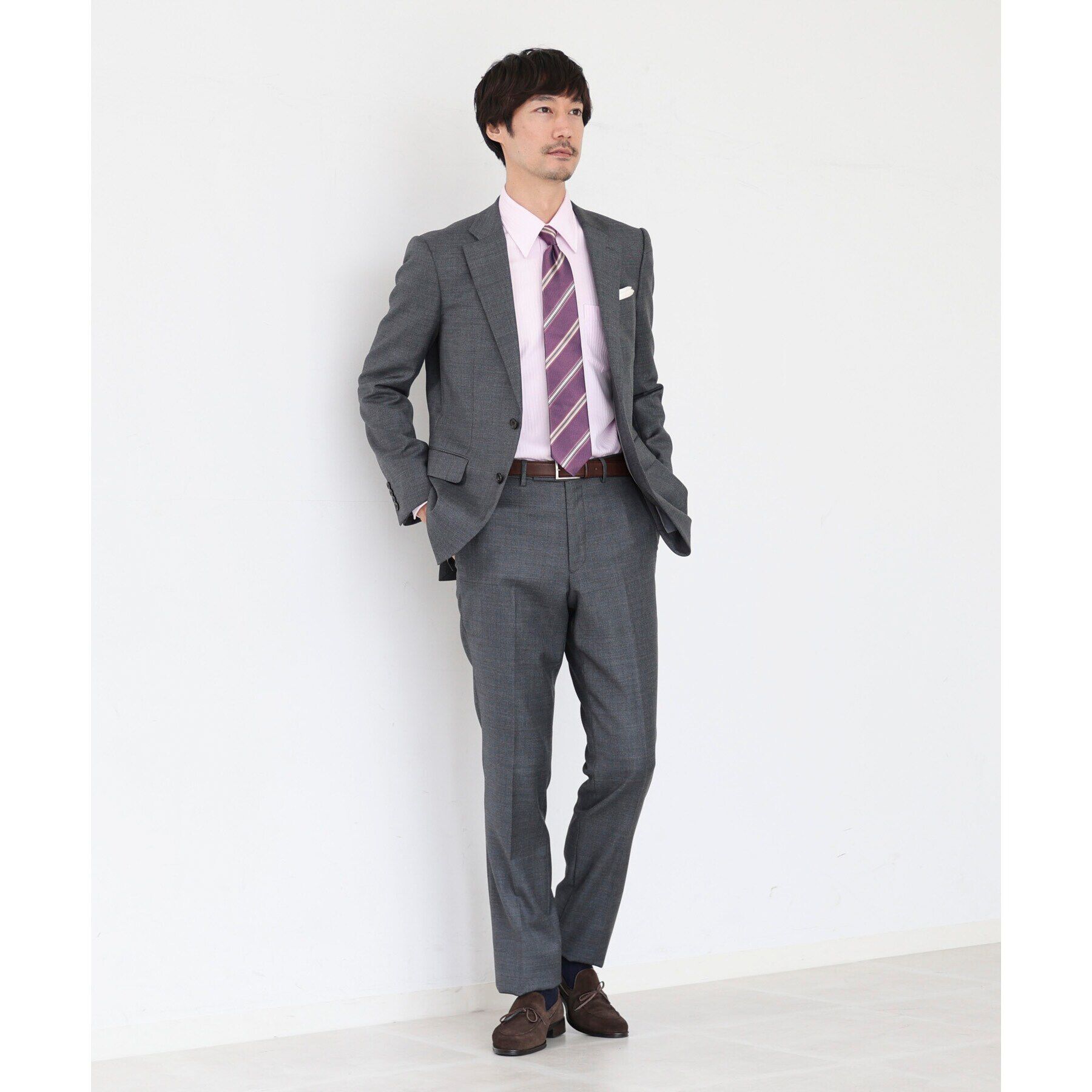 TAKEO KIKUCHI「テクスチャーメランジストライプ　ネクタイ」|ネクタイ・蝶ネクタイ|