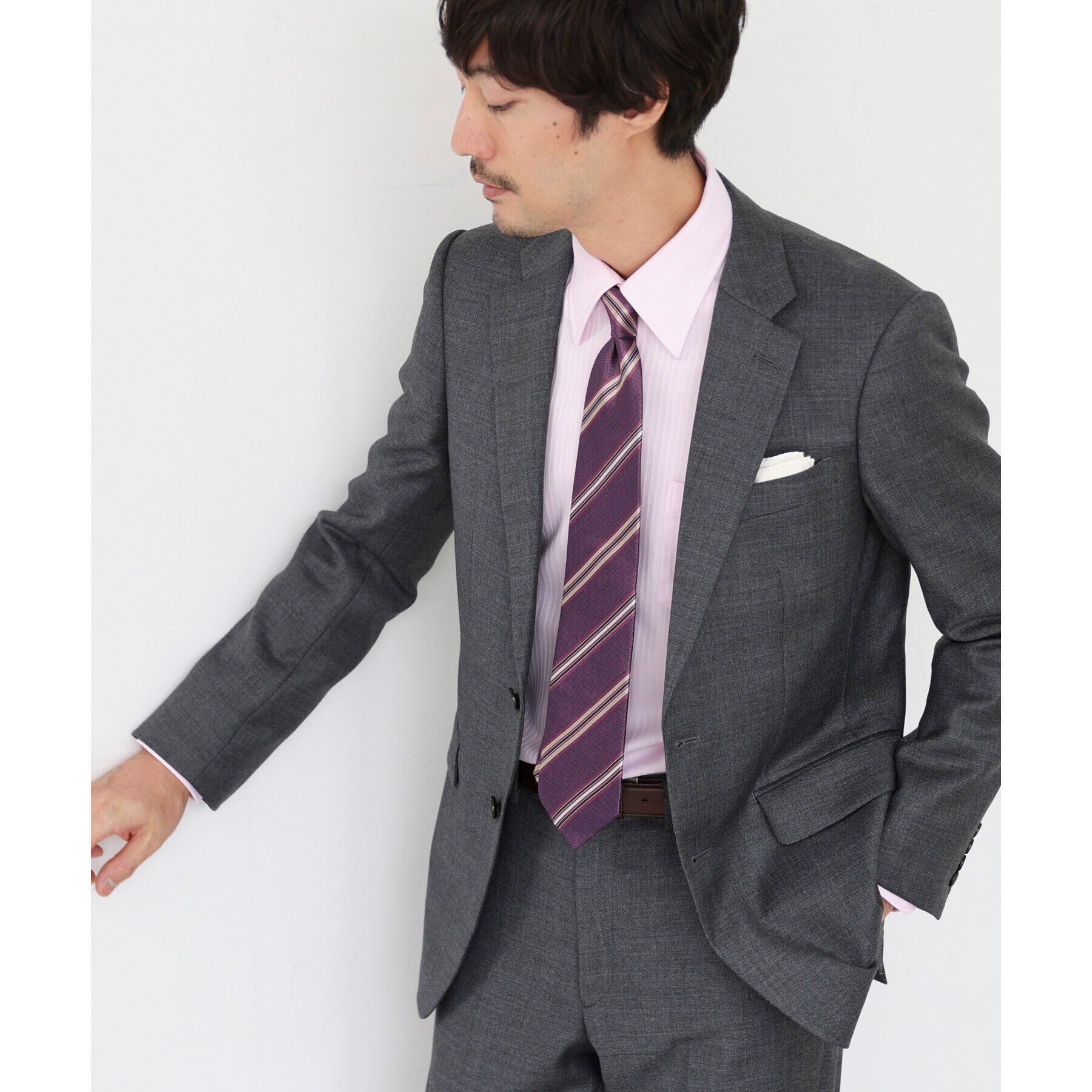 TAKEO KIKUCHI「テクスチャーメランジストライプ　ネクタイ」|ネクタイ・蝶ネクタイ|