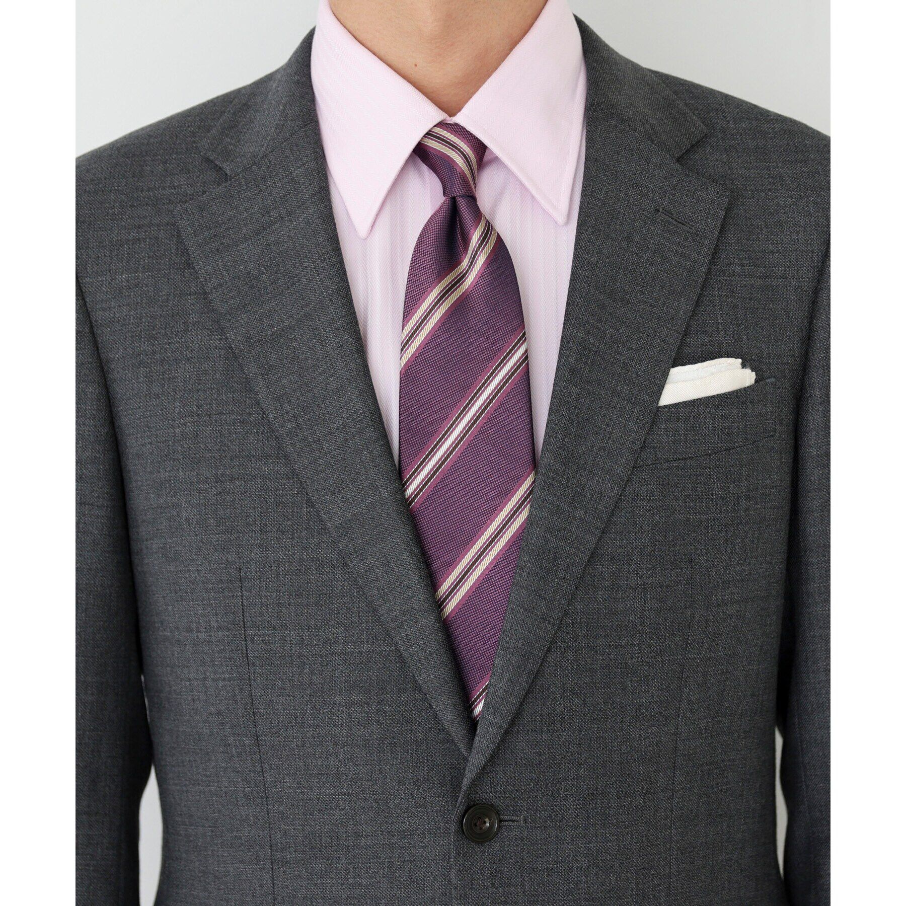 TAKEO KIKUCHI「テクスチャーメランジストライプ　ネクタイ」|ネクタイ・蝶ネクタイ|