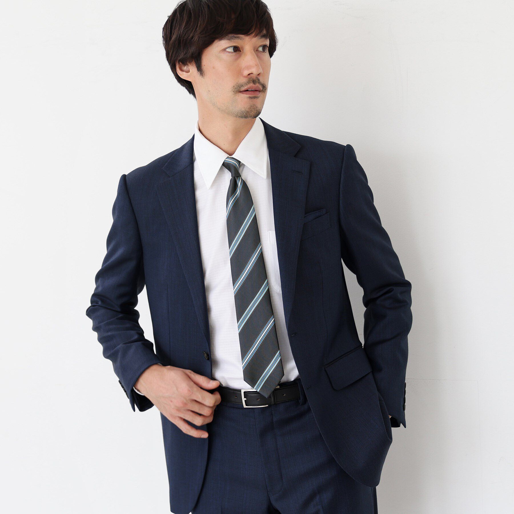 TAKEO KIKUCHI「テクスチャーメランジストライプ　ネクタイ」|ネクタイ・蝶ネクタイ|