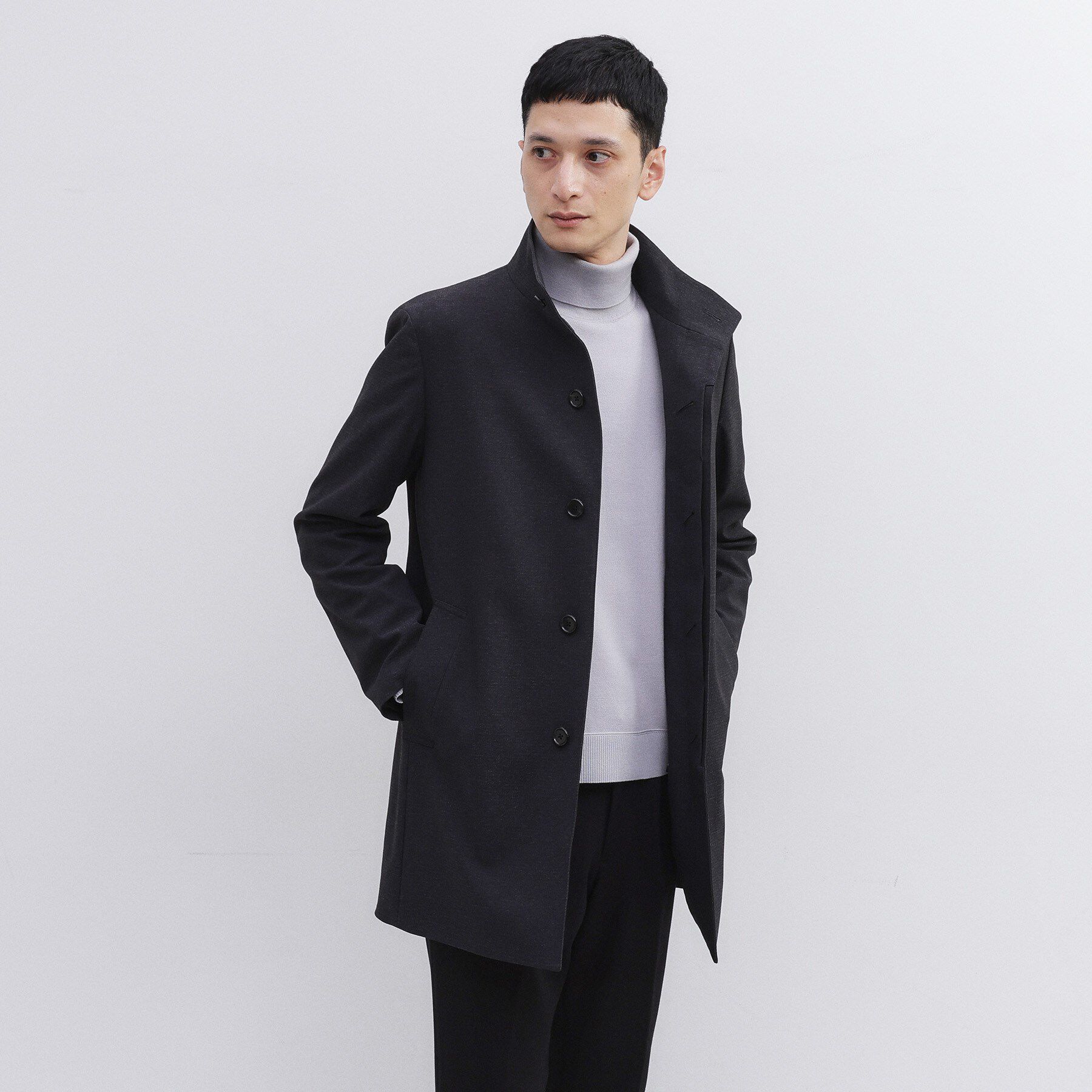 TAKEO KIKUCHI「【ダウンライナー付き】ドビースタンドカラーコート」|その他|