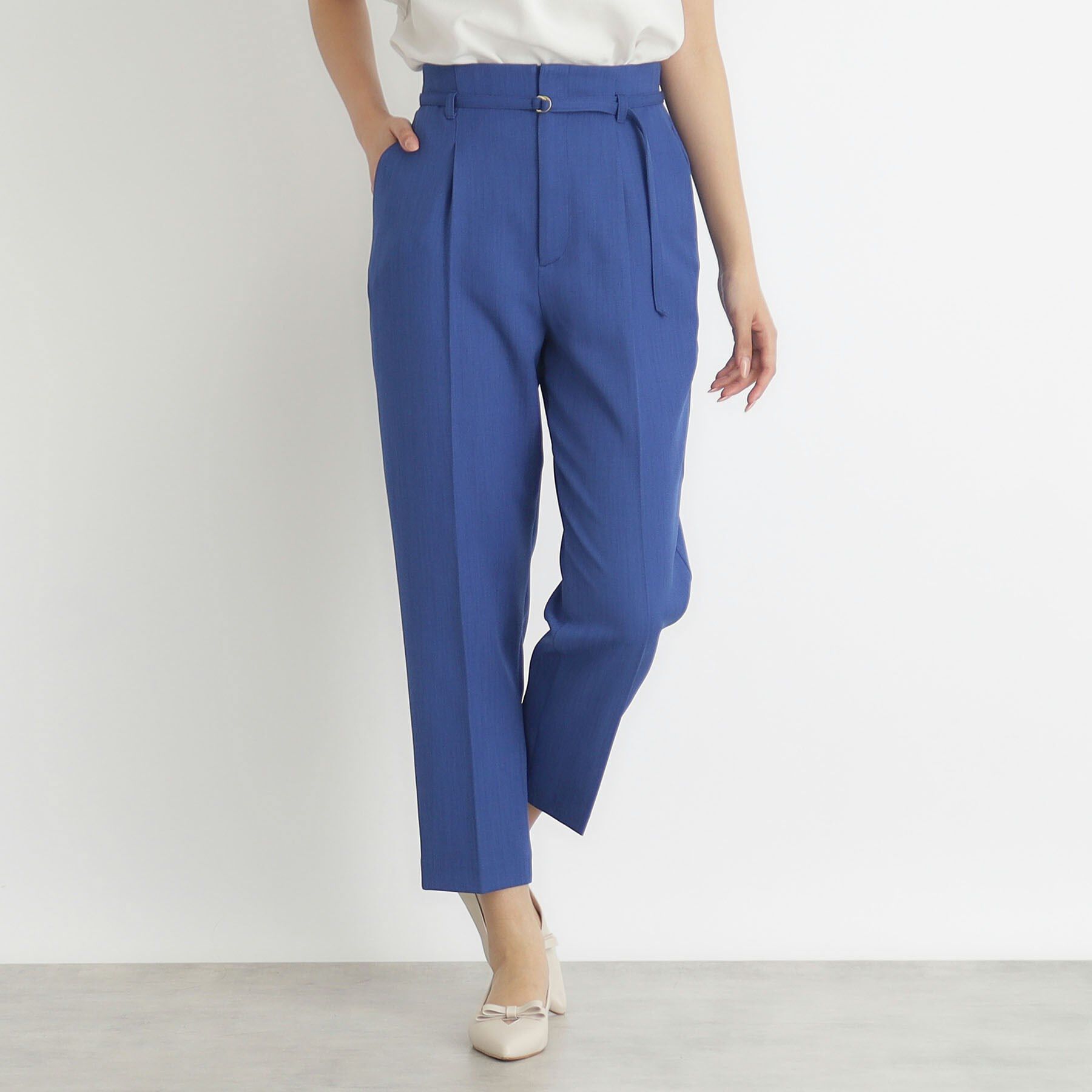 index「ストレッチベルテッドテーパードパンツ【吸水速乾／防シワ／洗濯機洗い可】」|その他|