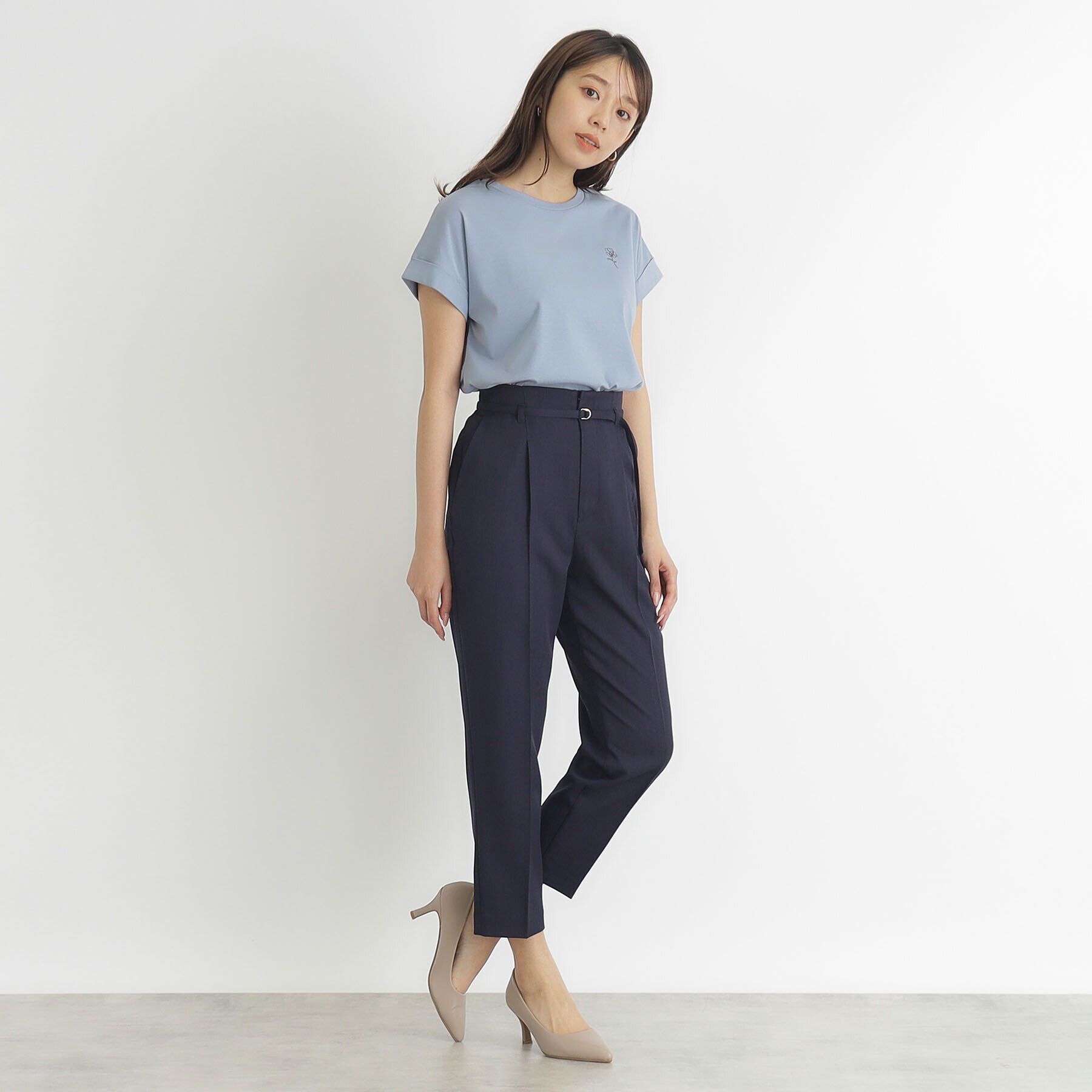 index「ストレッチベルテッドテーパードパンツ【吸水速乾／防シワ／洗濯機洗い可】」|その他|