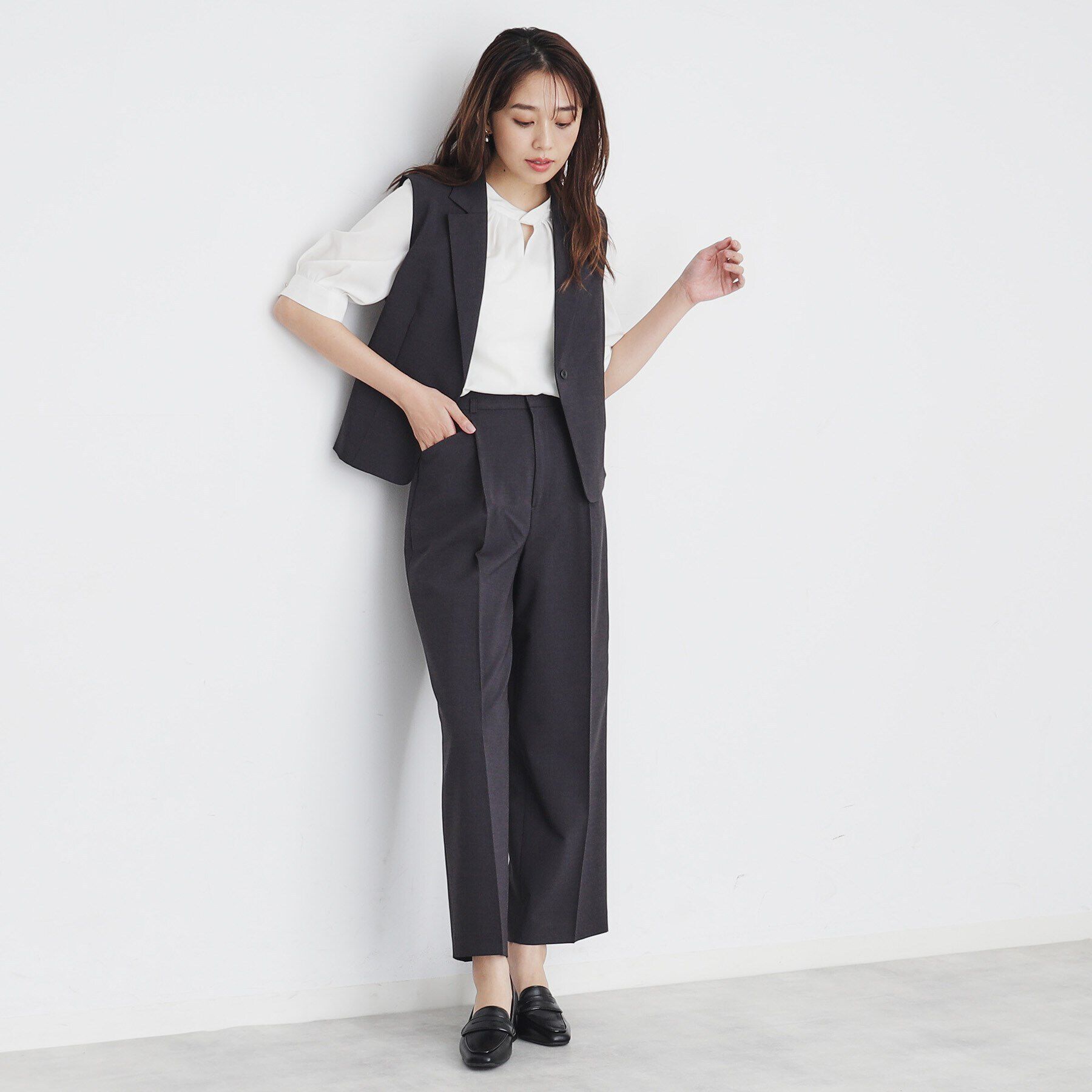 index「ツイルタックワイドパンツ【洗濯機洗い可/防シワ】」|その他|