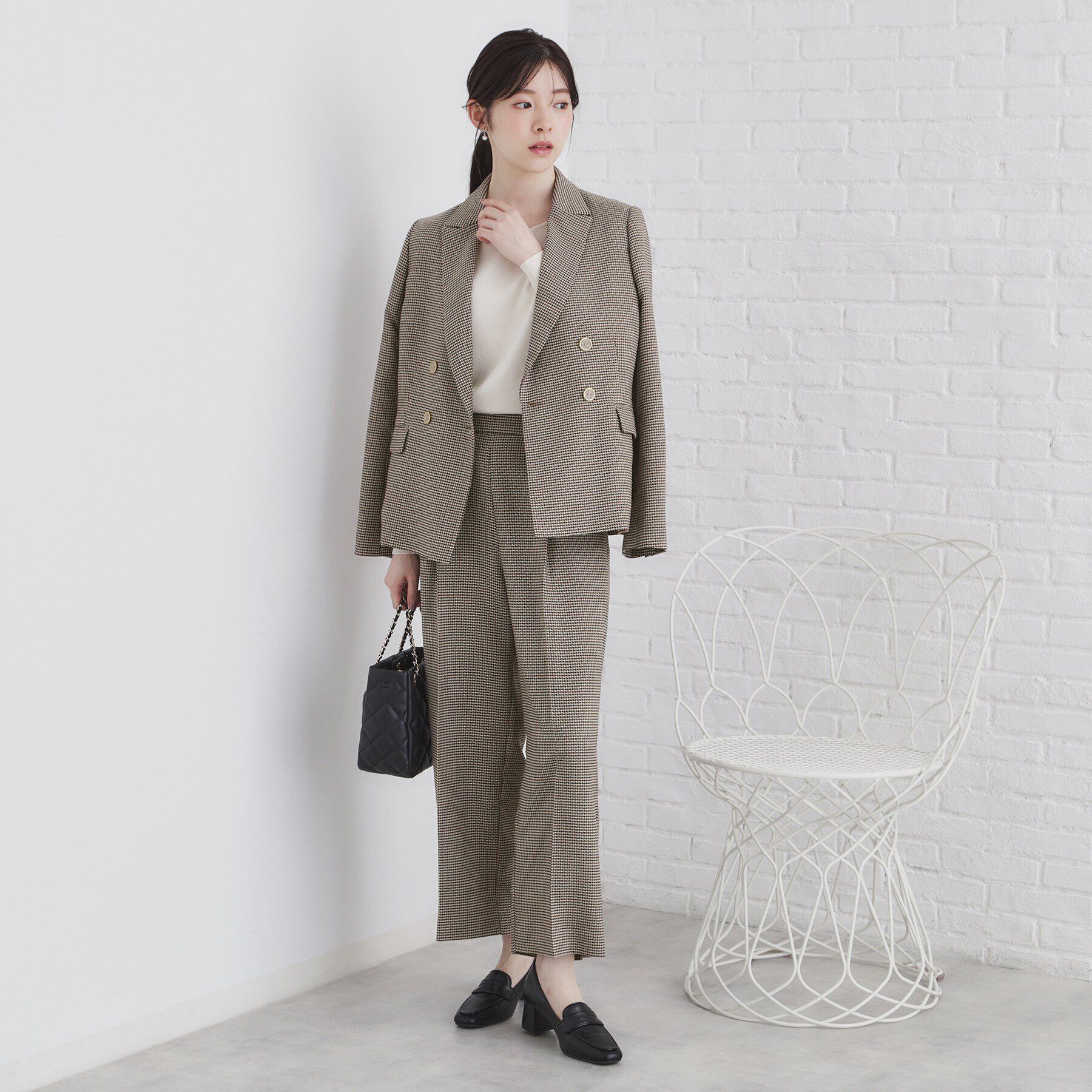 index「《BAILA掲載》ストレッチマリンワイドパンツ/セットアップ対応【洗濯機洗い可/イージーアイロン】」|その他|