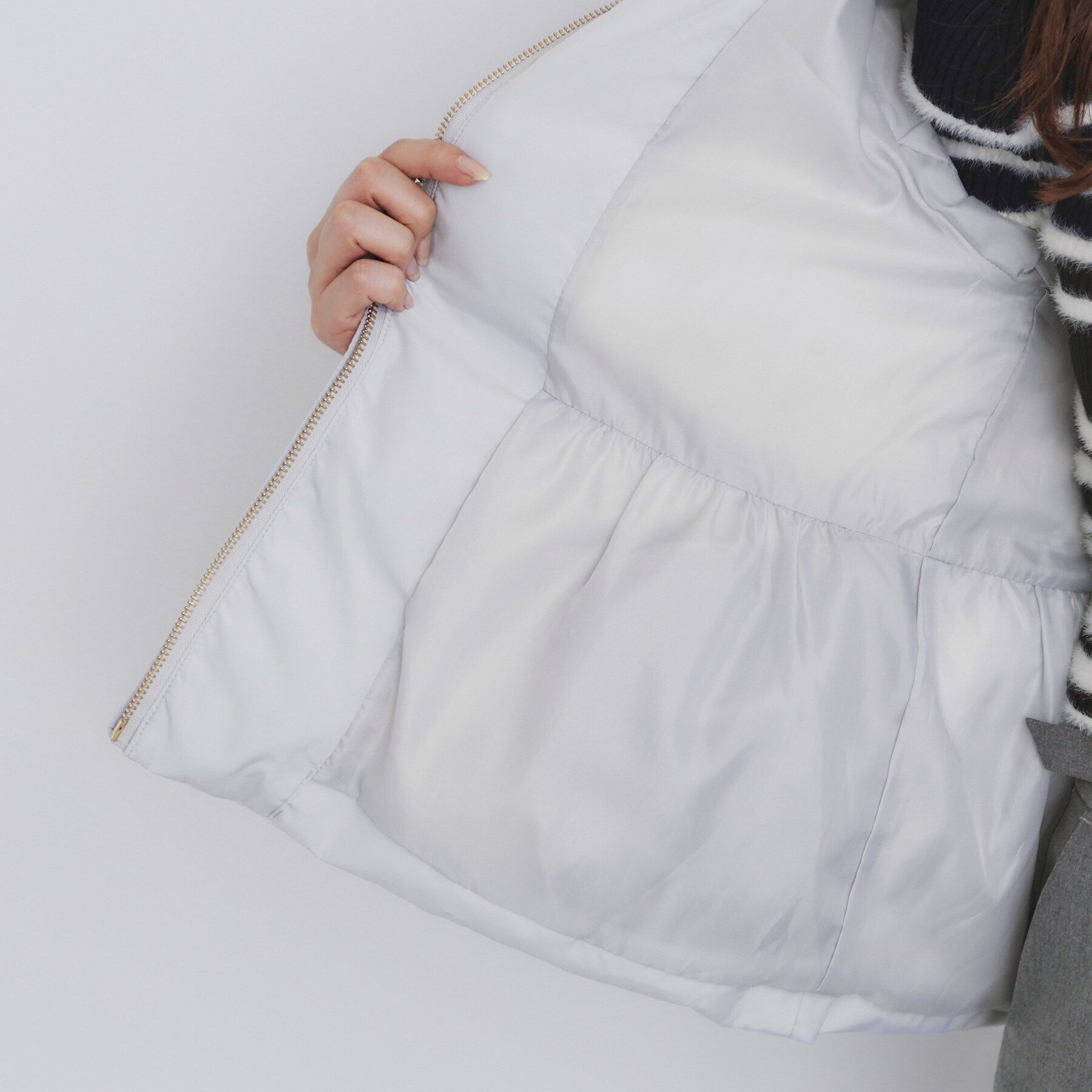 index「河田ダウン ライトペプラムコート【洗濯機洗い可/撥水/静電気防止裏地】」|ダウン|