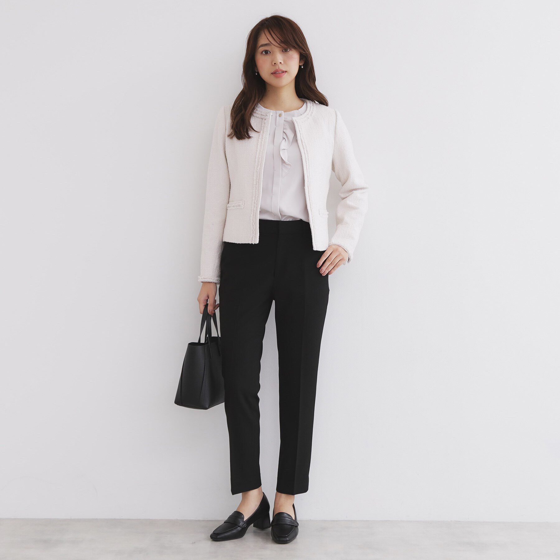 index「《XS-LLsize》裏起毛ストレッチテーパードパンツ【洗濯機洗い可/吸湿発熱/防シワ】」|その他|