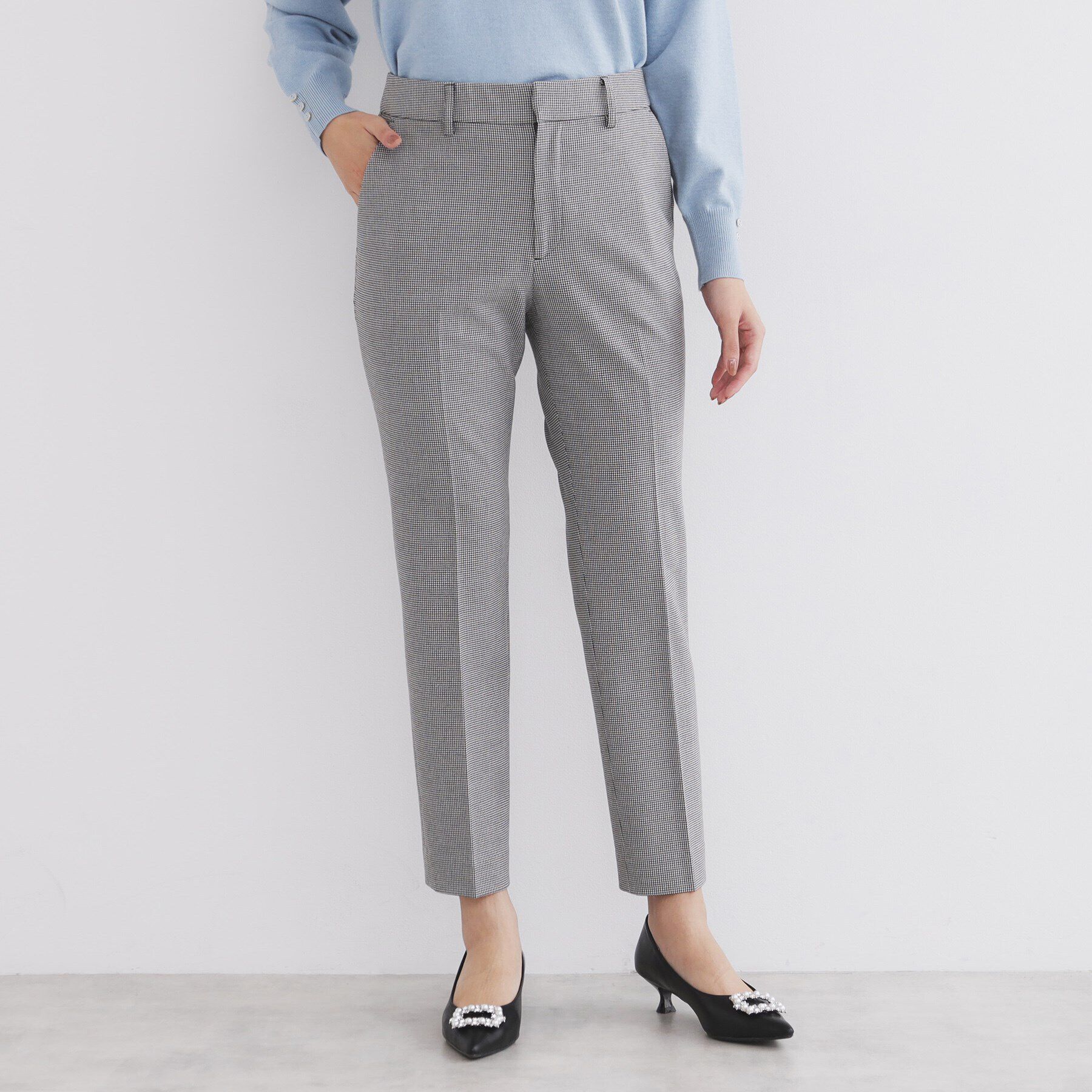 index「《XS-LLsize》裏起毛ストレッチテーパードパンツ【洗濯機洗い可/吸湿発熱/防シワ】」|その他|