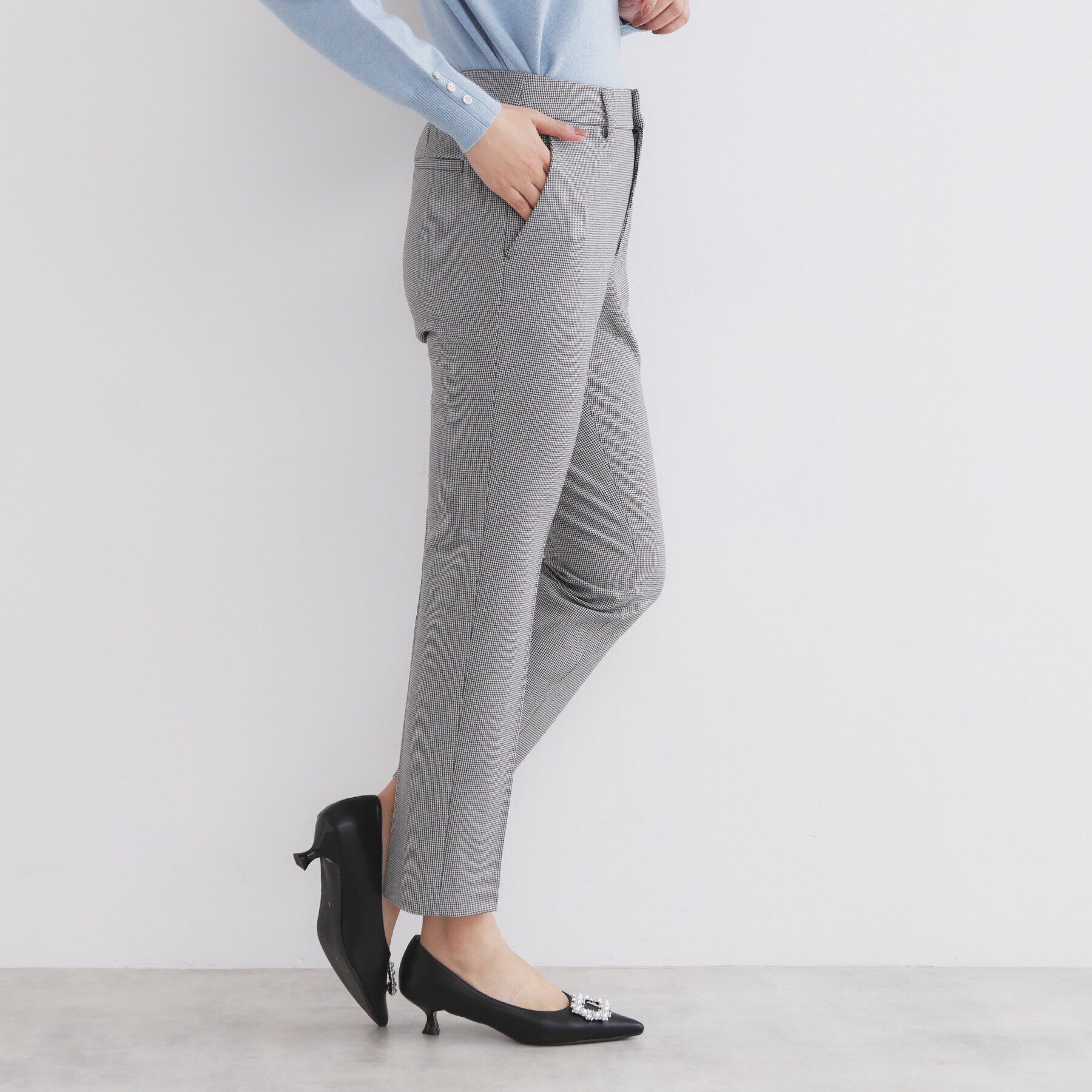 index「《XS-LLsize》裏起毛ストレッチテーパードパンツ【洗濯機洗い可/吸湿発熱/防シワ】」|その他|