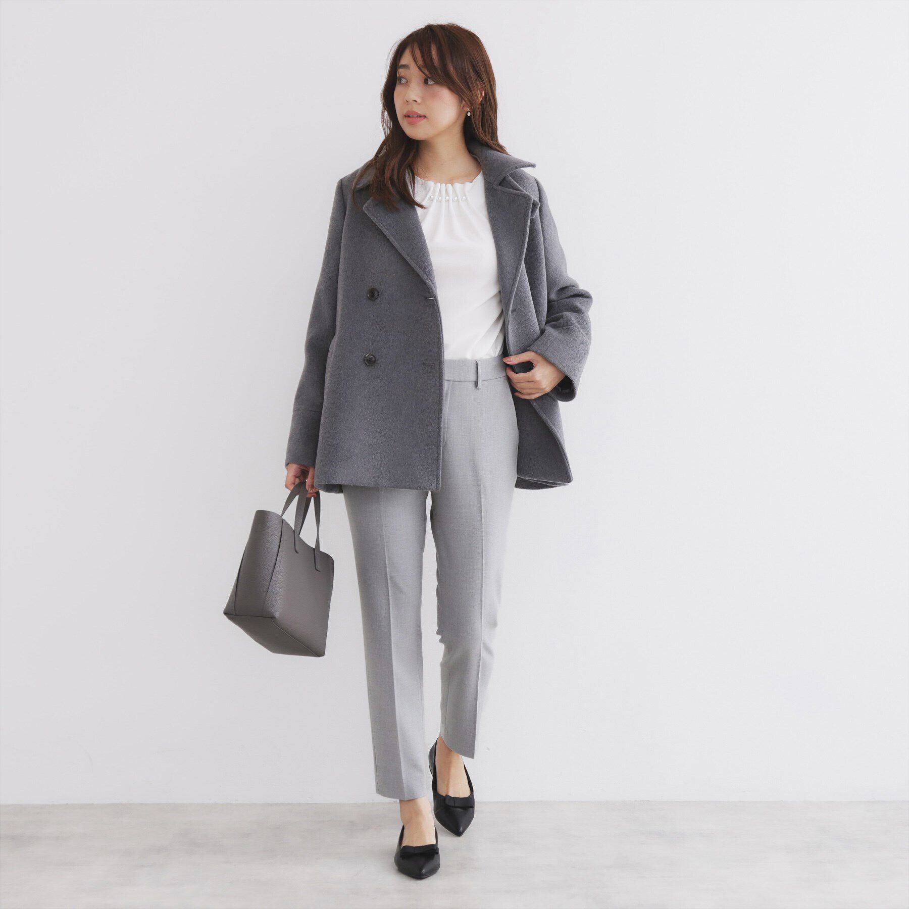 index「《XS-LLsize》裏起毛ストレッチテーパードパンツ【洗濯機洗い可/吸湿発熱/防シワ】」|その他|