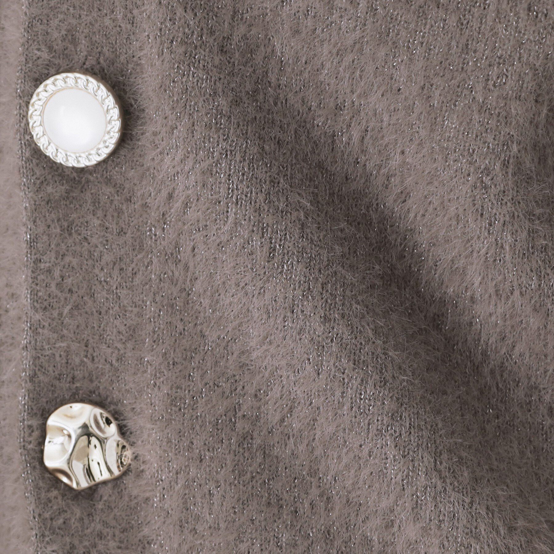 index「《美人百花掲載》ラメフェザーヤーンカーディガン【洗濯機洗い可】」|カーディガン|