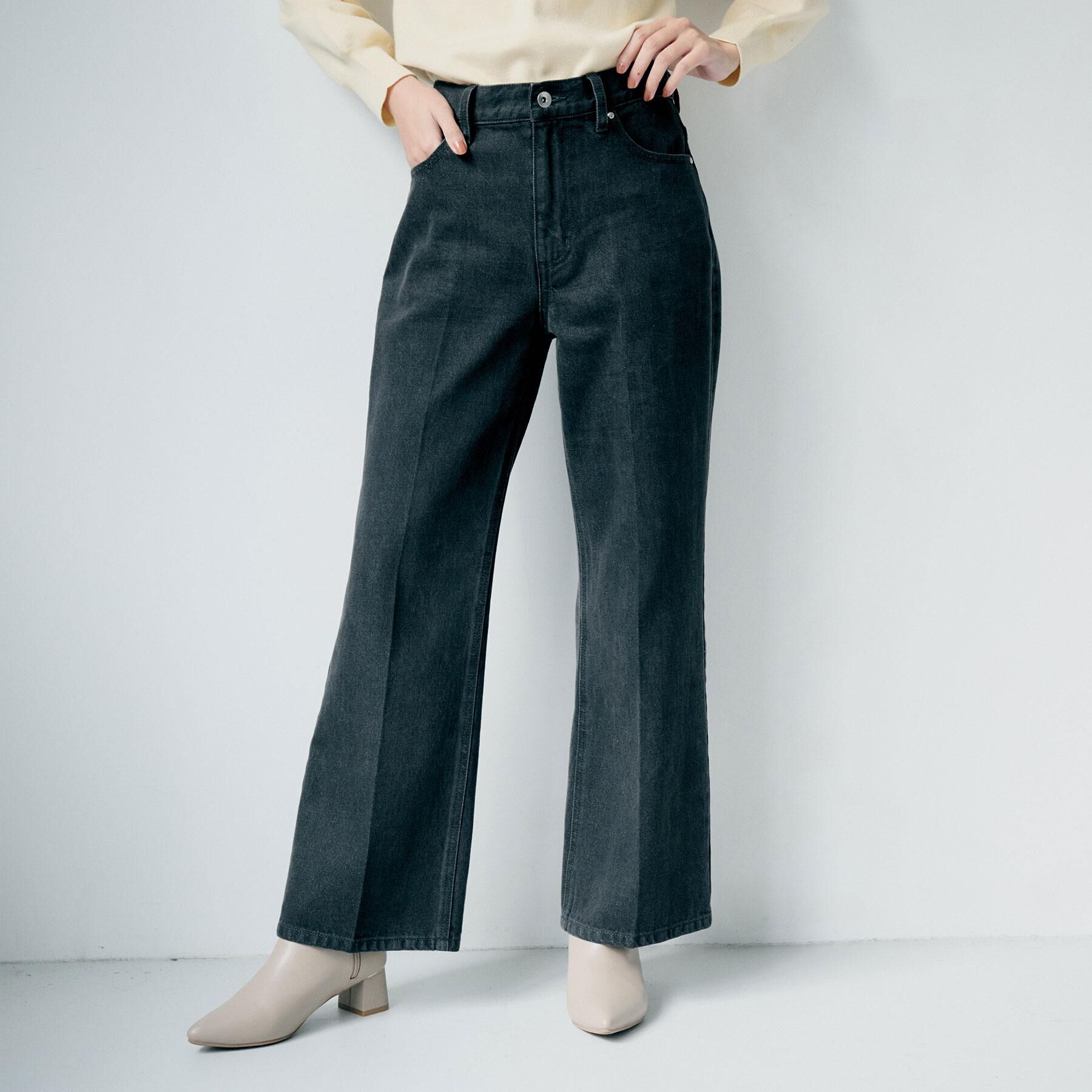 index「《丈が選べる》ストレートデニムパンツ【洗濯機洗い可】」|その他|