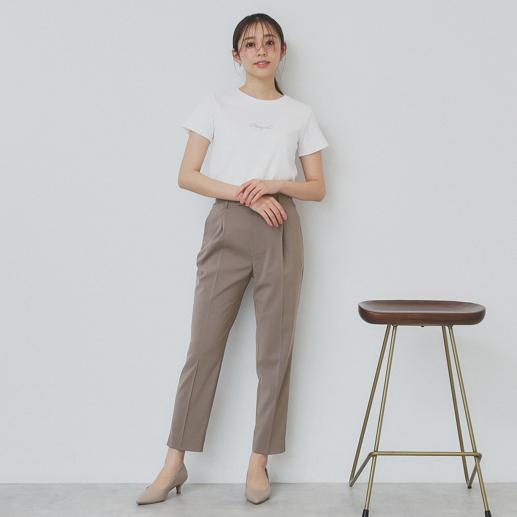 index「ストレッチテーパードパンツ/セットアップ対応【洗濯機洗い可/抗ピル/接触冷感】」|その他|