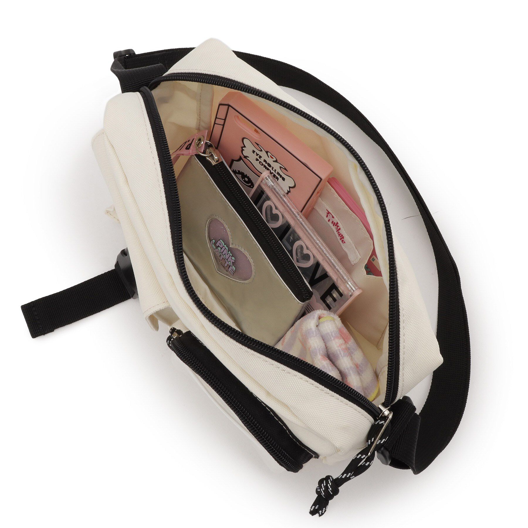 PINK-latte「Wポケカジュアルショルダー」|ショルダー・メッセンジャー|