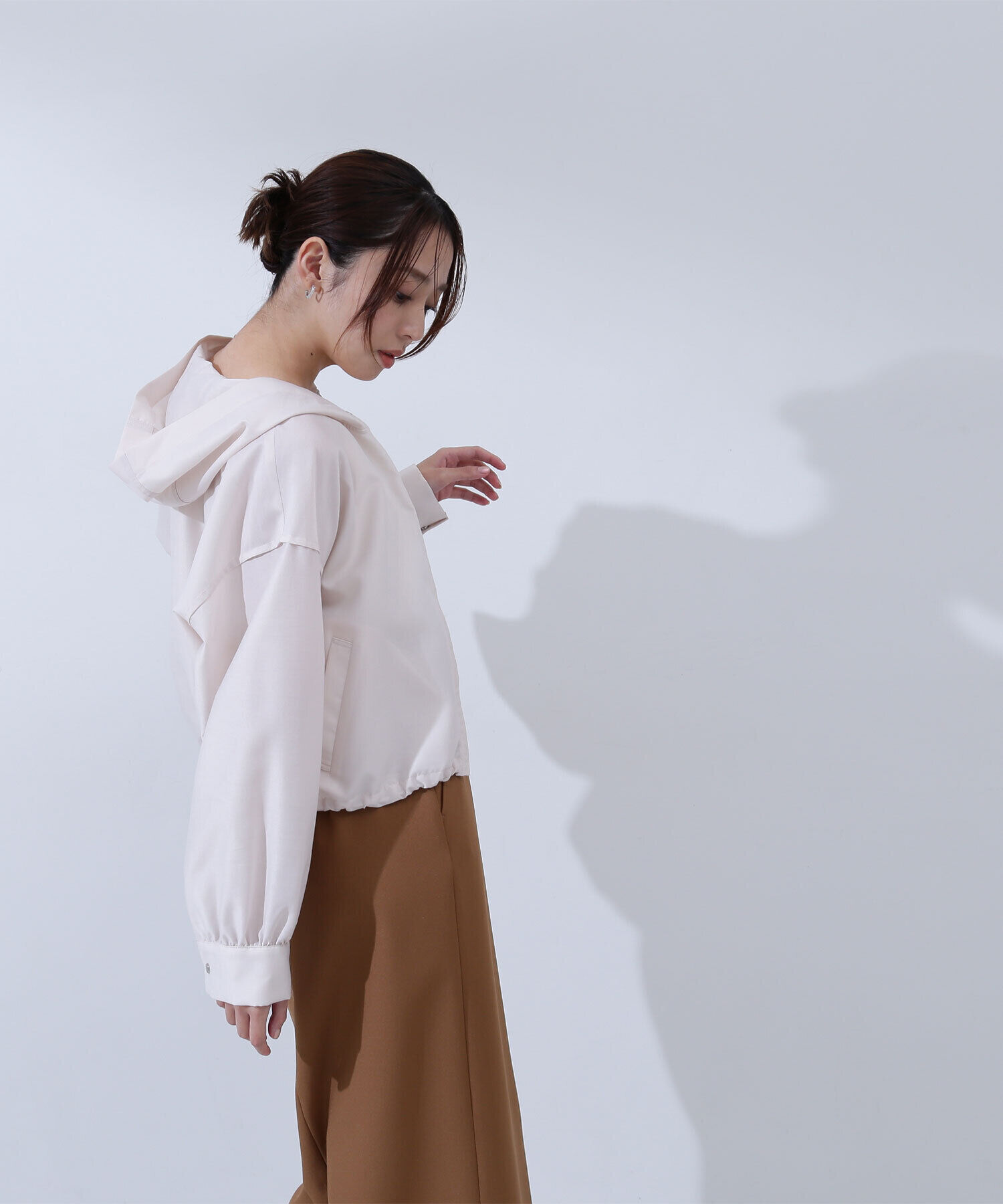  「シアーフォルムフーディーブルゾン」|ブルゾン・スタジャン|