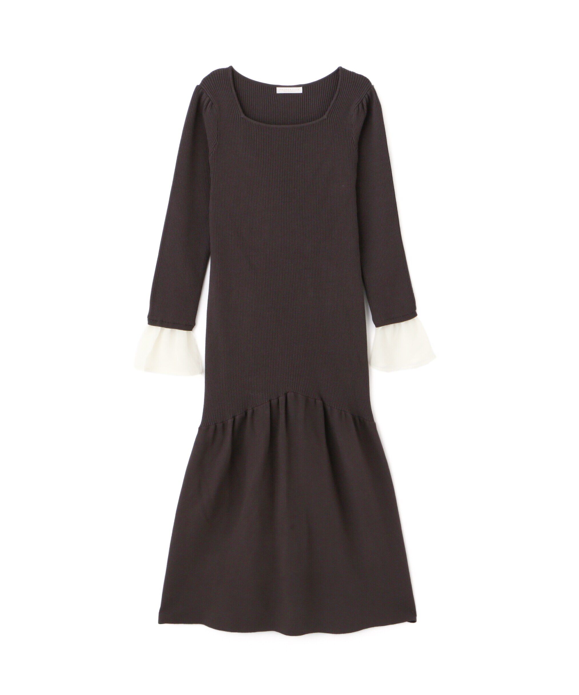 PROPORTION BODY DRESSING「マーメイドドッキングスリーブニットワンピース」|ワンピース|