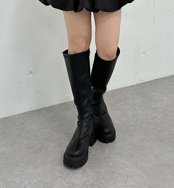 archives「ストレッチロングブーツ」|その他|BLACK