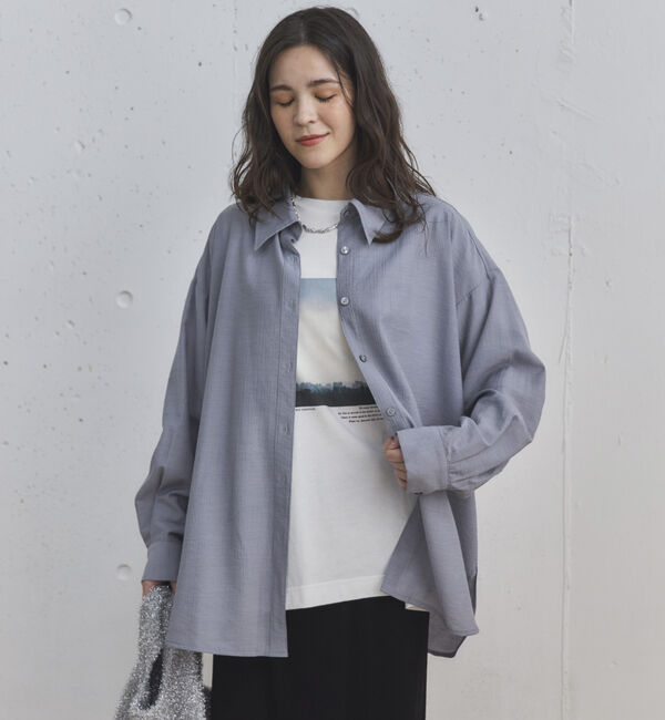 Doux archives「カシュクールシャツ」|シャツ・ブラウス|GRAY