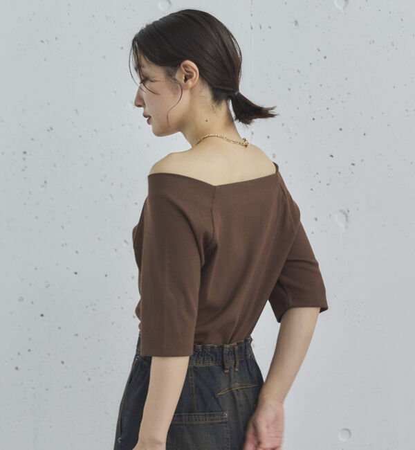 Doux archives「オフショル５分袖カットソー」|Tシャツ・カットソー|