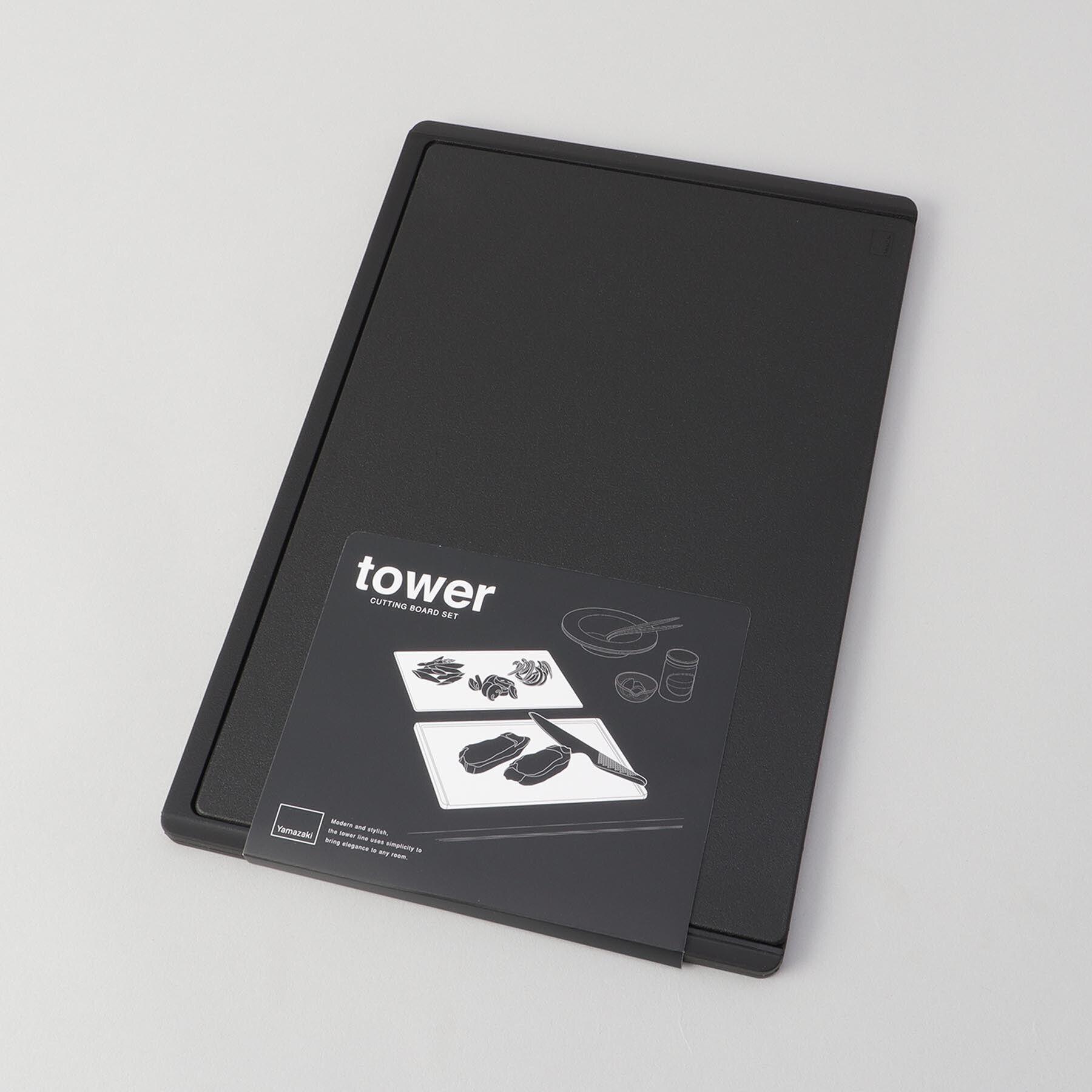 212 KITCHEN STORE「抗菌まな板＆シートまな板セット BK 山崎実業 ＜tower タワー＞」|食器・キッチングッズ|