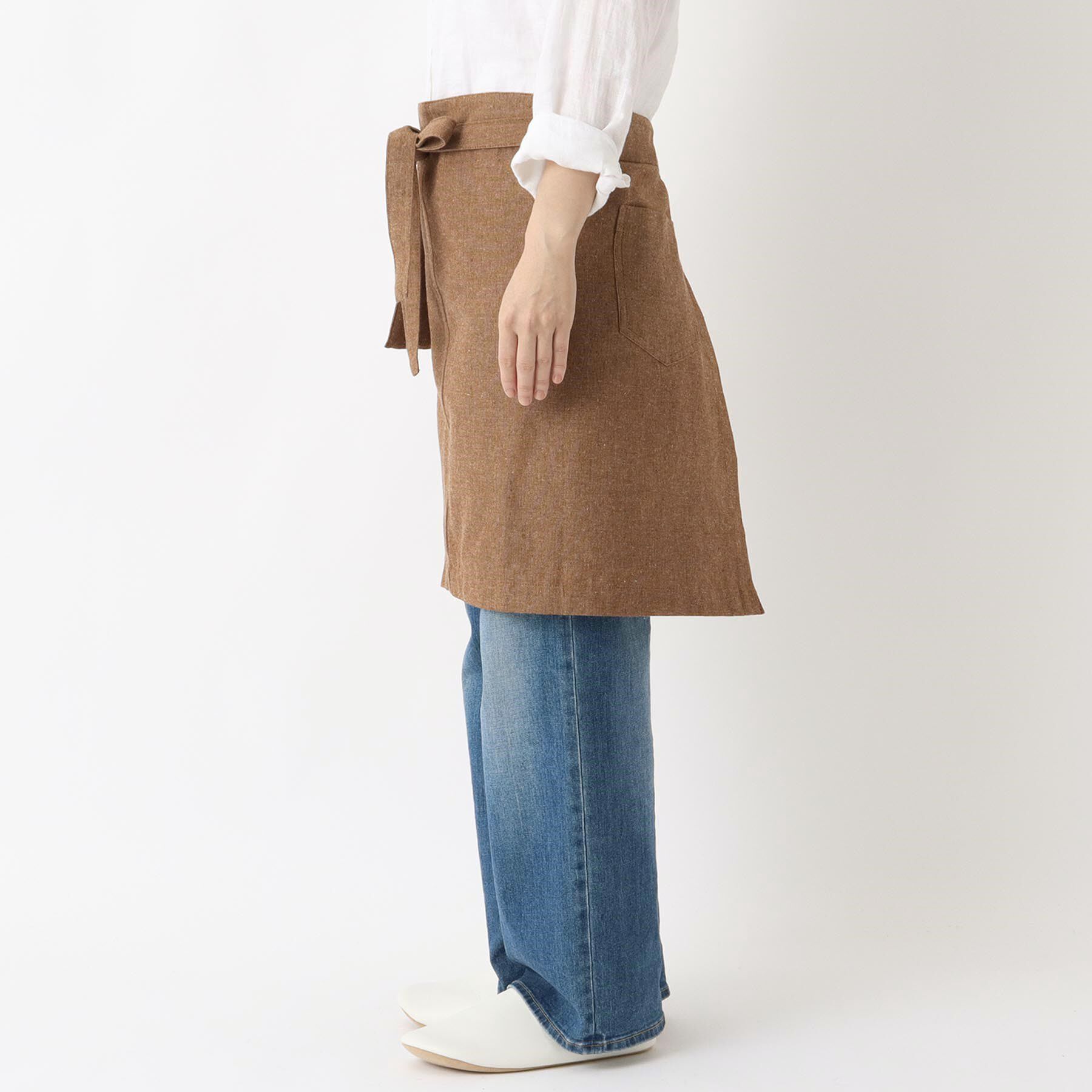 212 KITCHEN STORE「ギャルソンエプロン リサイクルコットン アーモンド」|食器・キッチングッズ|