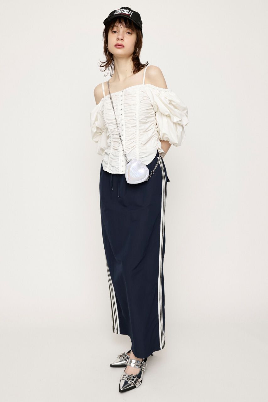 SLY「DROST LINE ロングスカート」|スカート|NVY