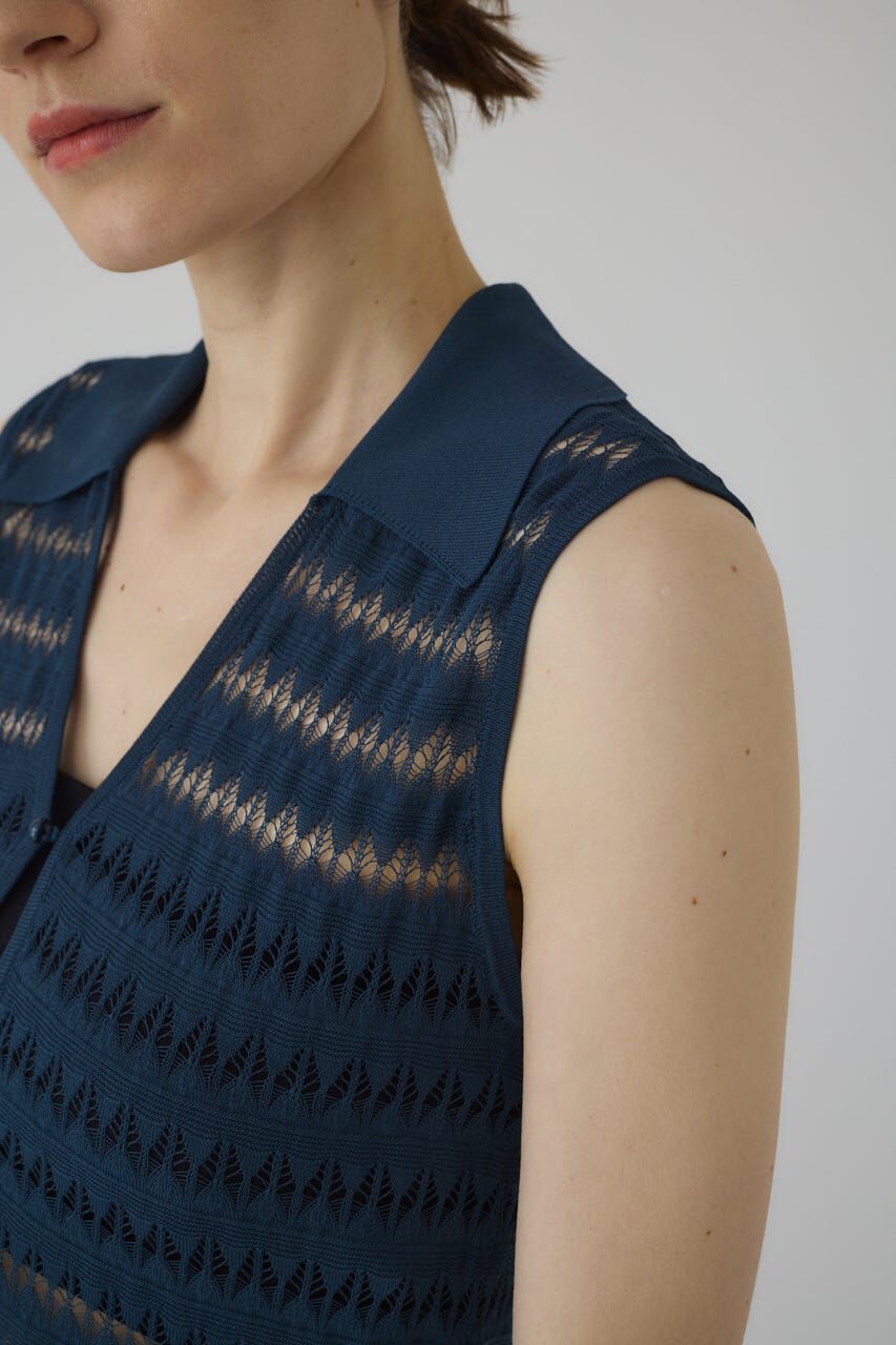 RIM.ARK 「Crochet collar knit tops」|ニット・セーター|