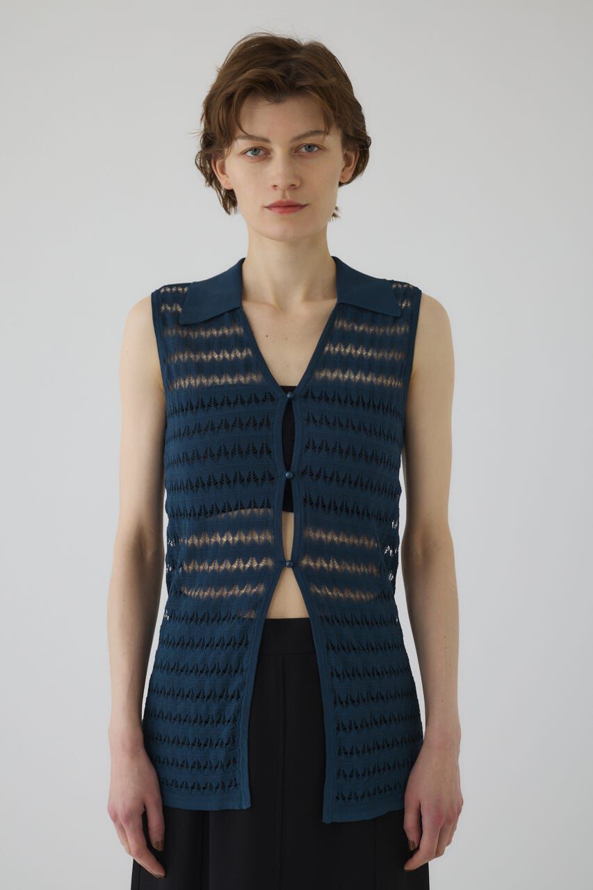 RIM.ARK 「Crochet collar knit tops」|ニット・セーター|