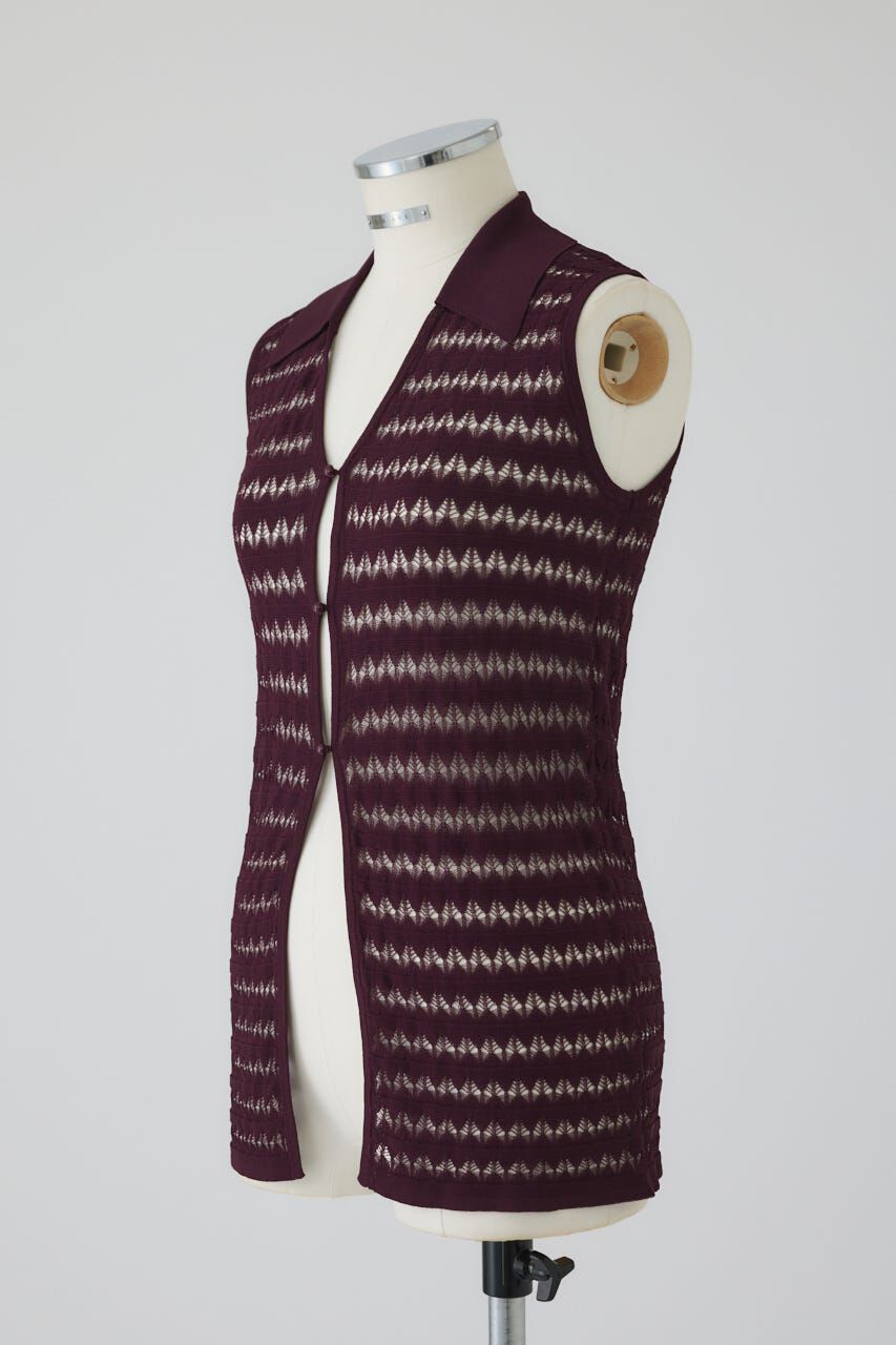 RIM.ARK 「Crochet collar knit tops」|ニット・セーター|