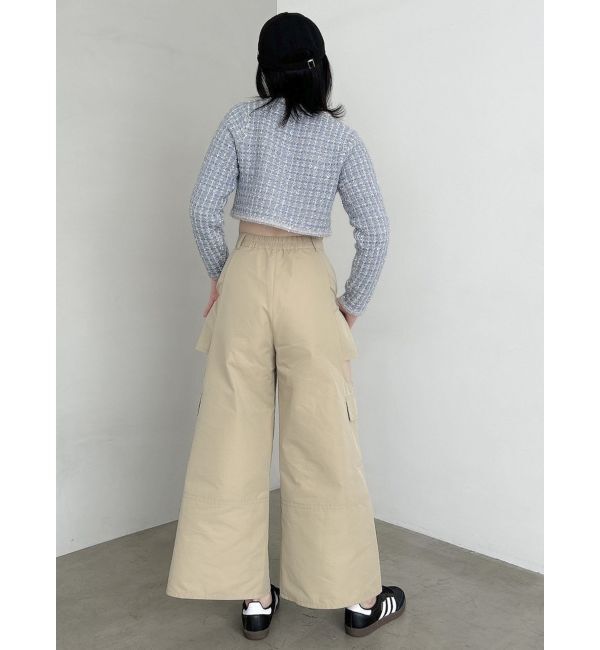 dazzlin「【SETUP】ツイードライクショートニットジャケット※セットアップ対応」|ノーカラージャケット|