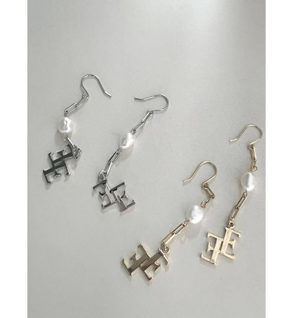 EMODA「ポイントマークチェーンピアス」|ピアス|