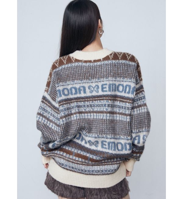 EMODA「ノルディックパターンオーバーニット」|ニット・セーター|