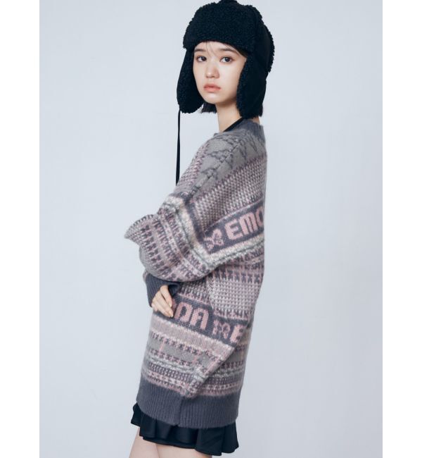 EMODA「ノルディックパターンオーバーニット」|ニット・セーター|