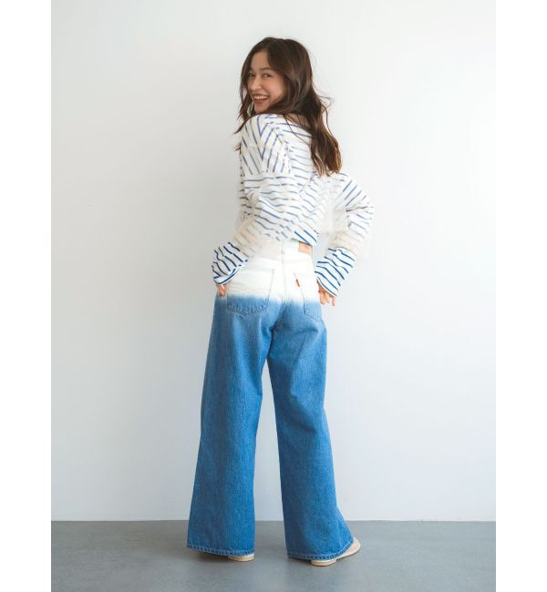 Ungrid「ブリーチデザインバギーデニム」|デニム|