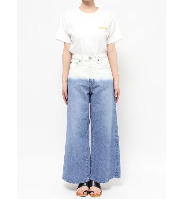 Ungrid「ブリーチデザインバギーデニム」|デニム|