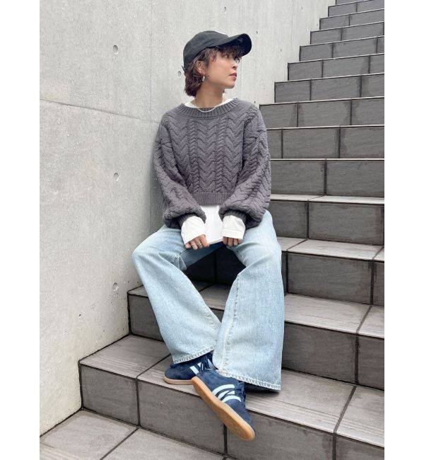 Ungrid「ショートケーブルニット」|ニット・セーター|