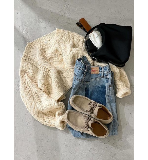 Ungrid「ショートケーブルニット」|ニット・セーター|