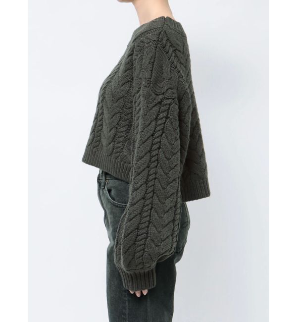 Ungrid「ショートケーブルニット」|ニット・セーター|