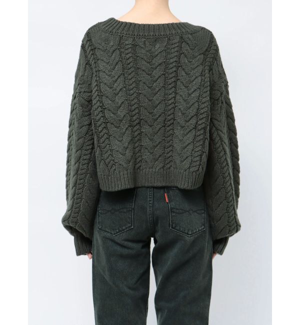 Ungrid「ショートケーブルニット」|ニット・セーター|